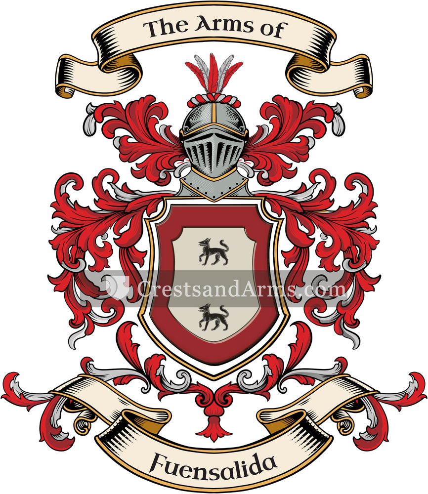 The Fuensalida coat of arms, drawn from the recorded blazon