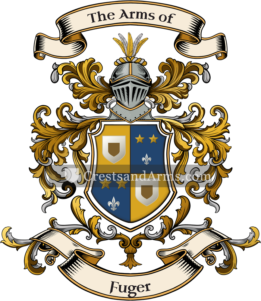The Fuger coat of arms, drawn from the recorded blazon