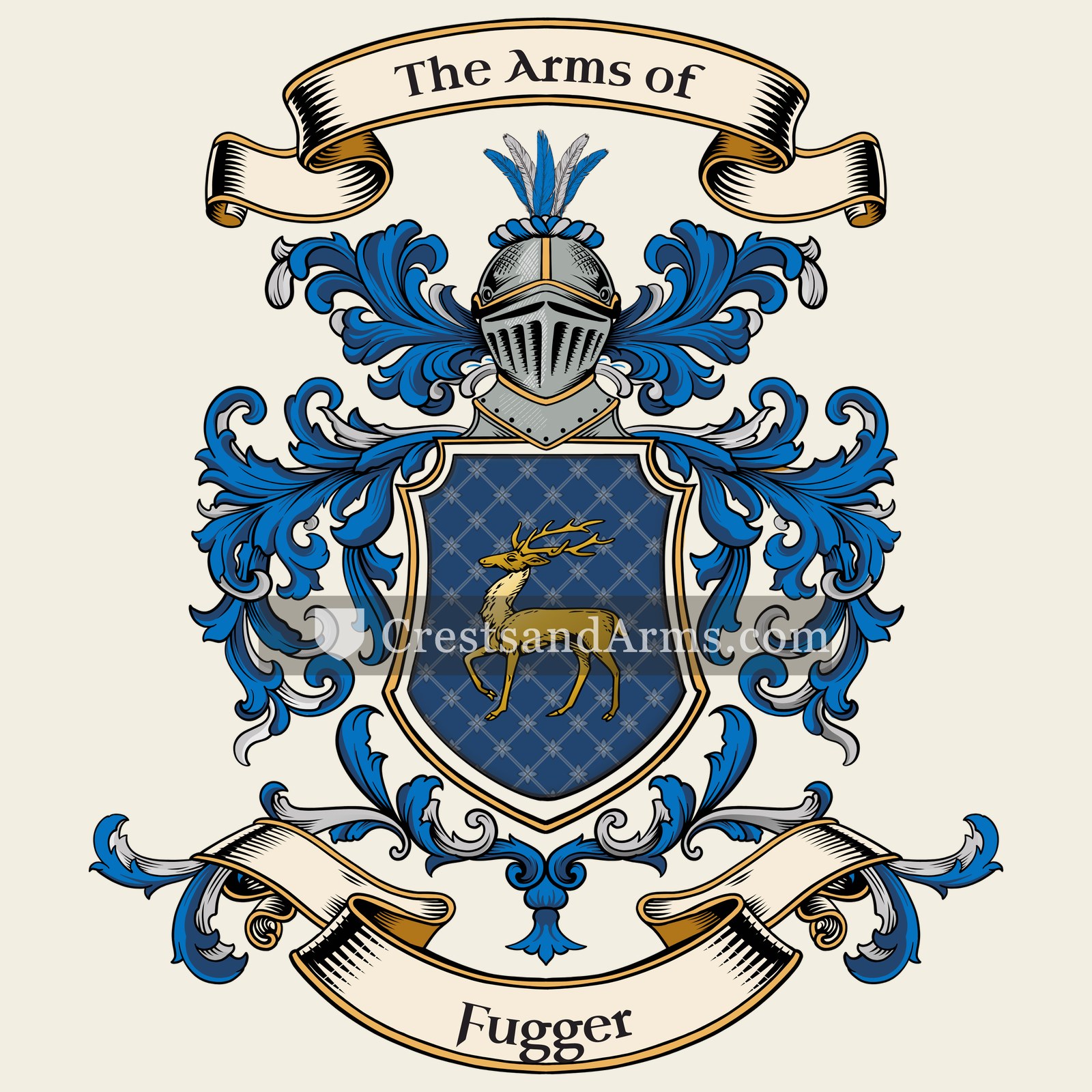 The Fugger coat of arms, drawn from the recorded blazon