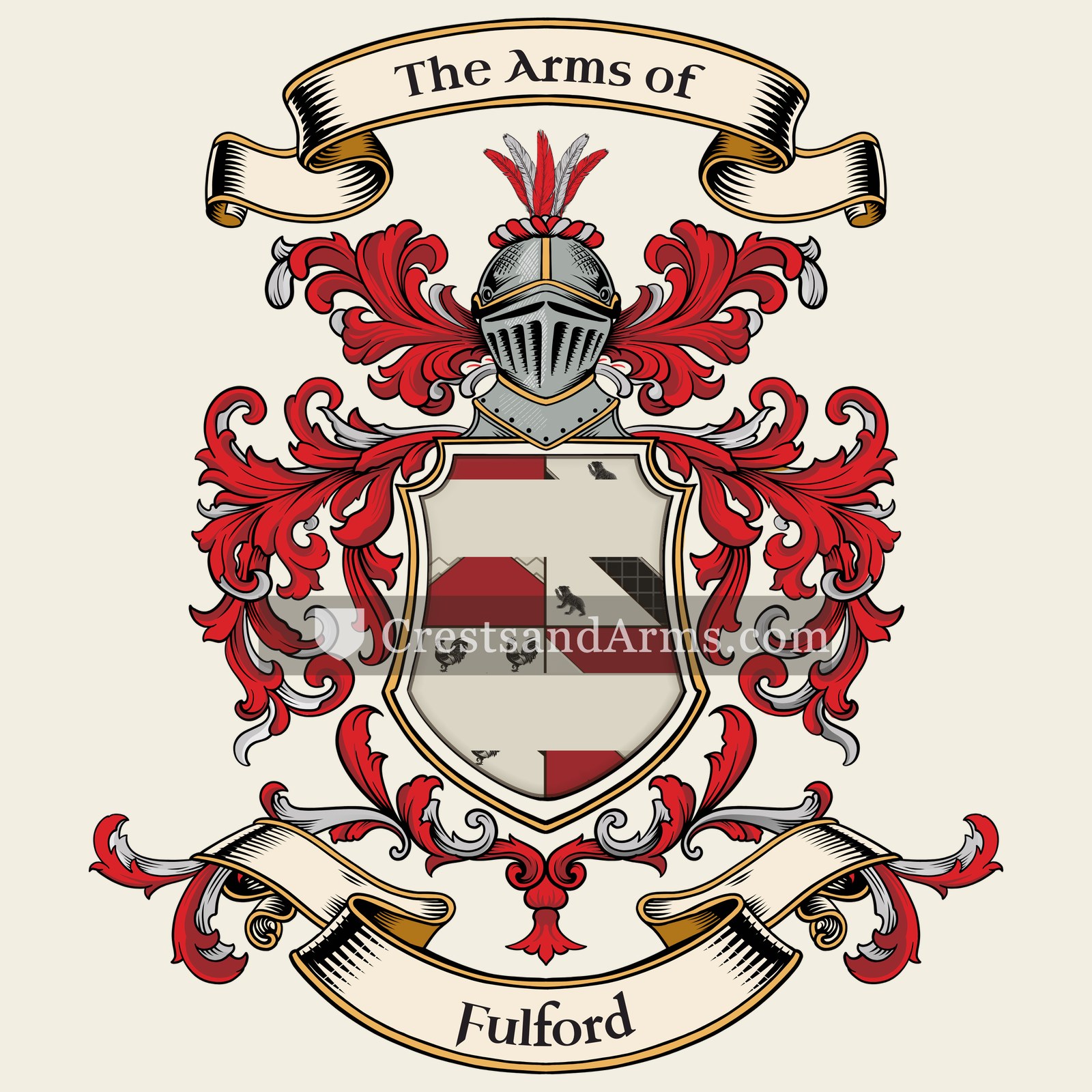The Fulford coat of arms