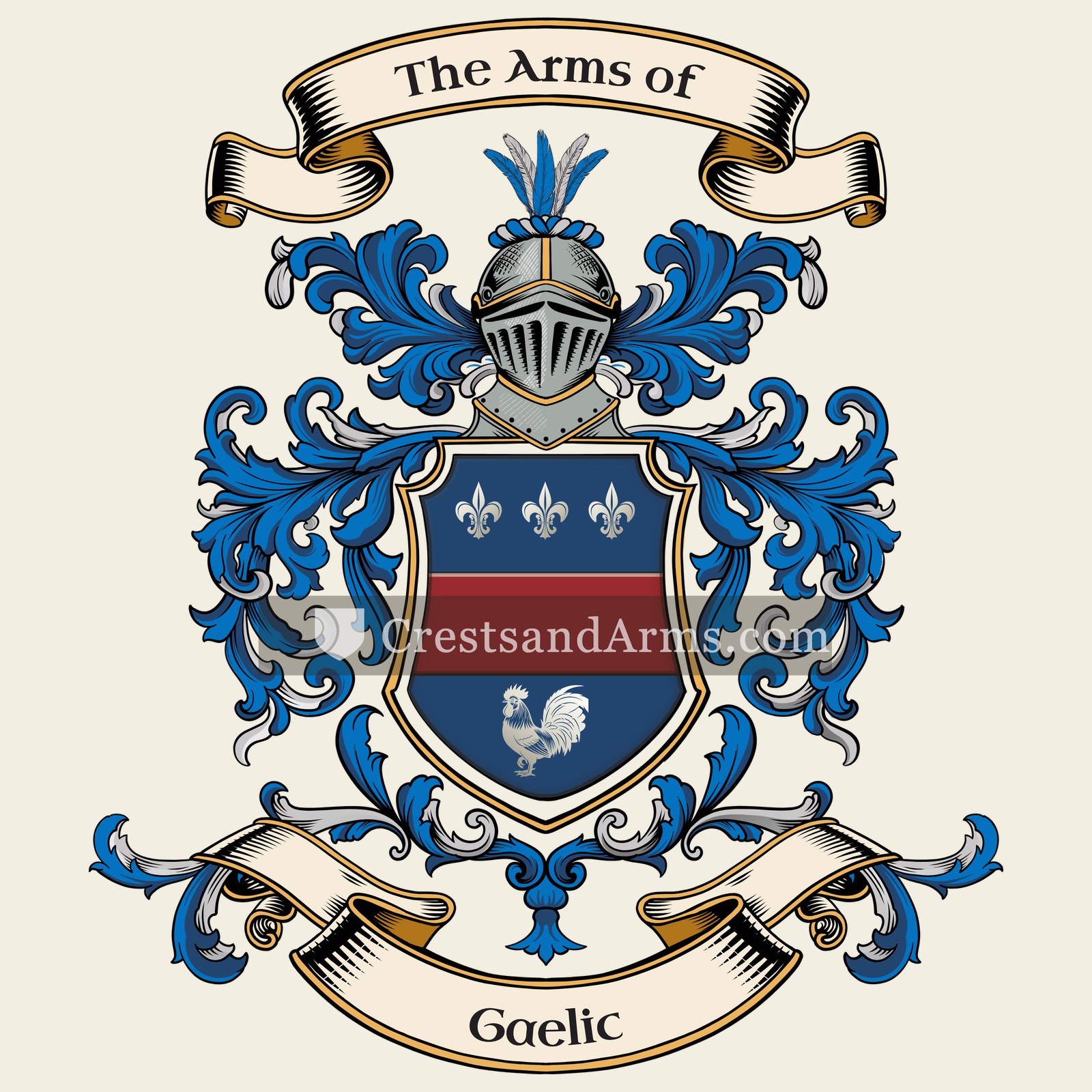 The Gaelic coat of arms