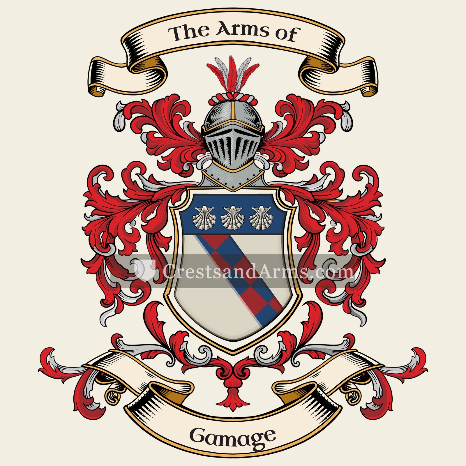 The Gamage coat of arms