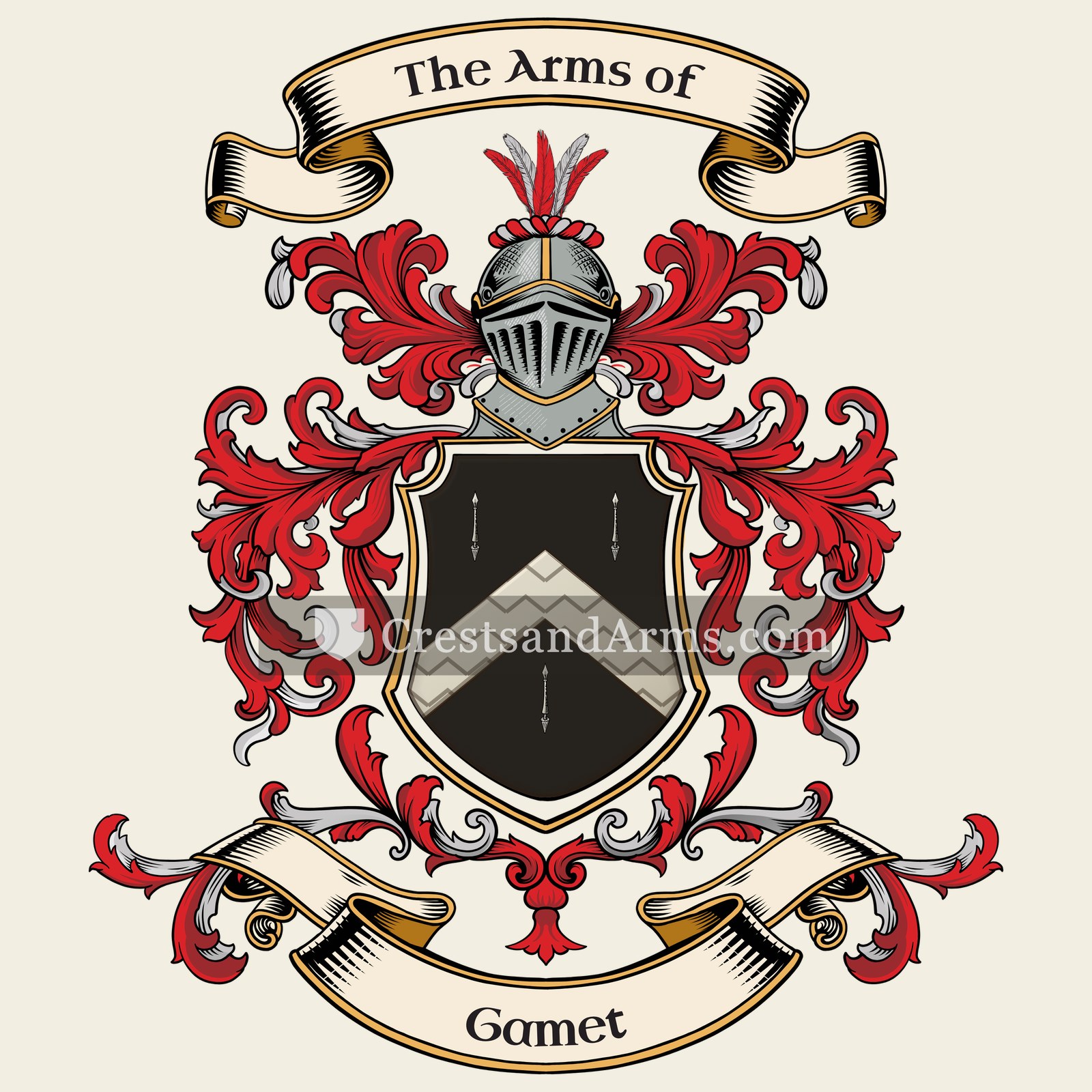 The Gamet coat of arms