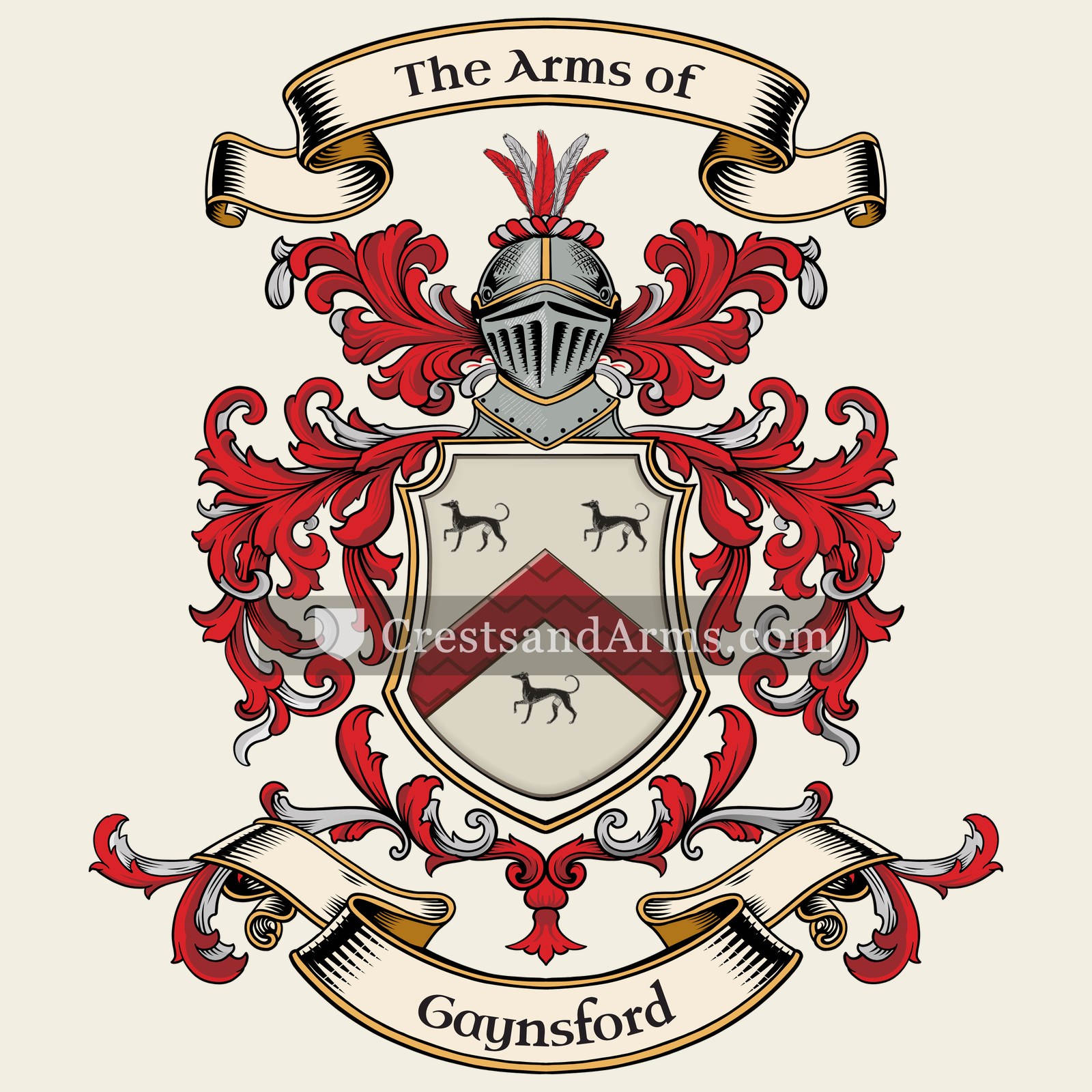 The Gaynsford coat of arms