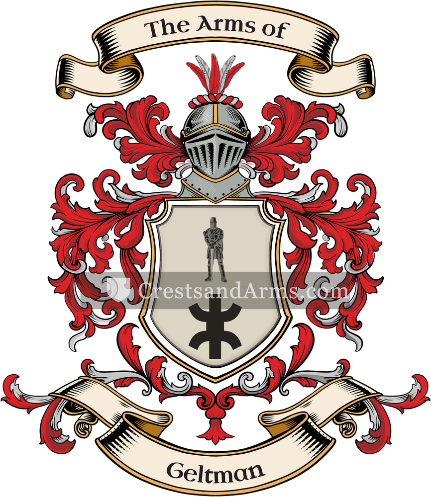 The Geltman coat of arms, drawn from the recorded blazon