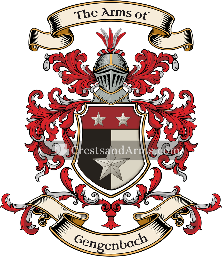 The Gengenbach coat of arms, drawn from the recorded blazon