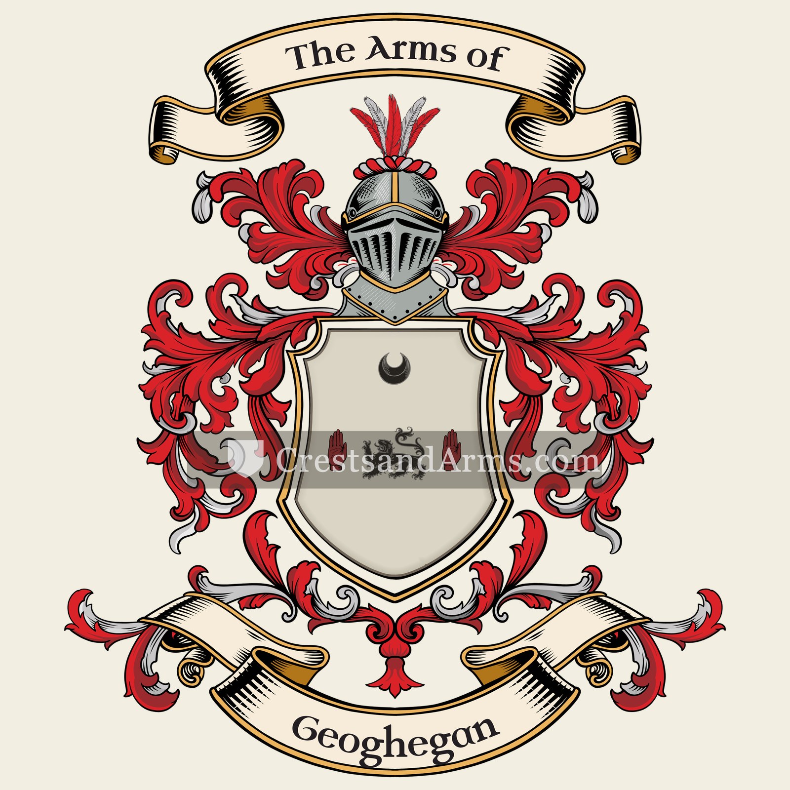 The Geoghegan coat of arms