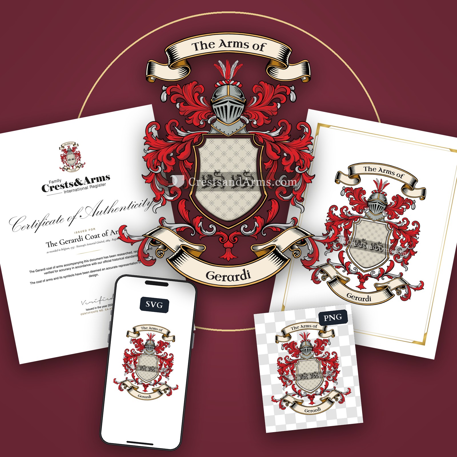 The Gerardi coat of arms