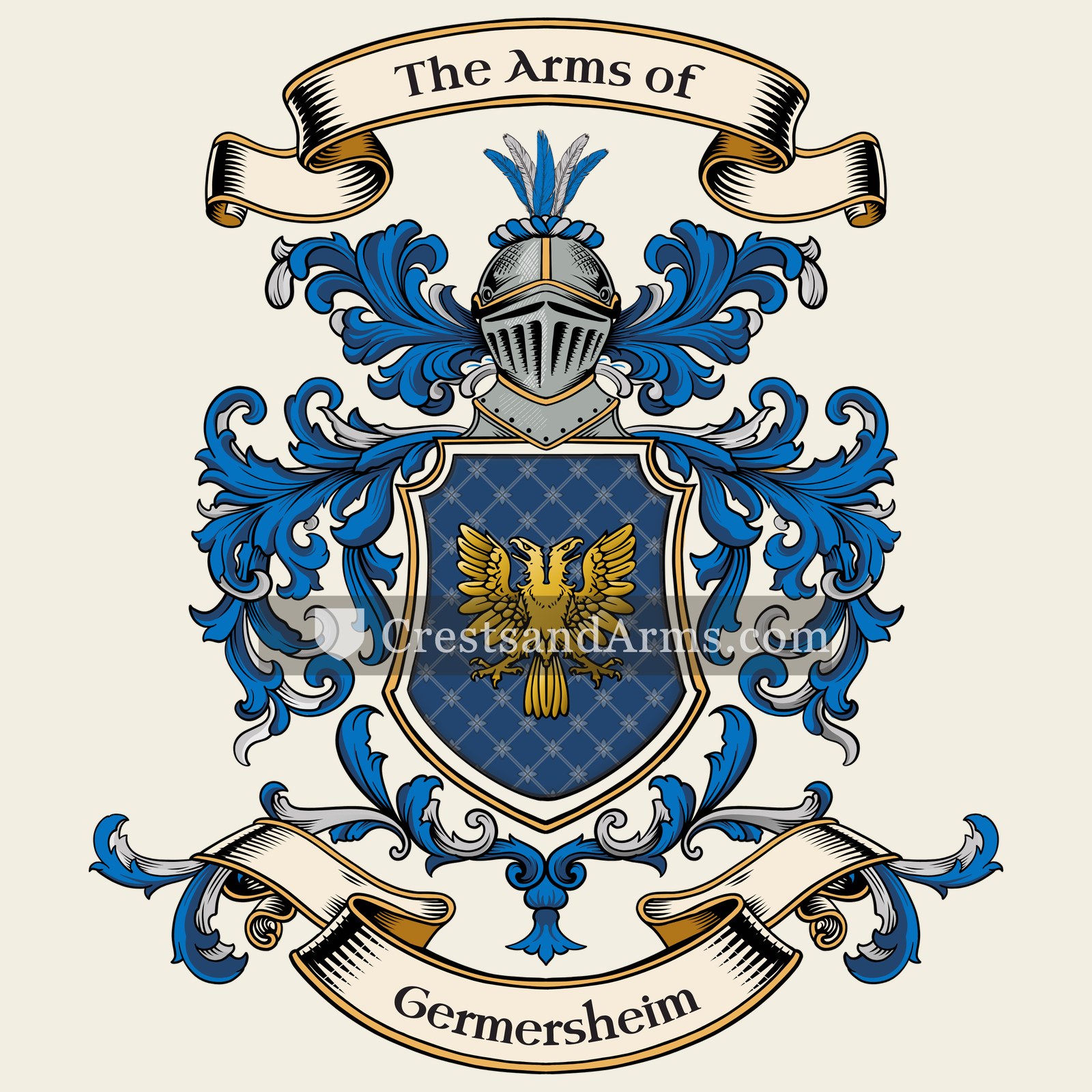 The Germersheim coat of arms, drawn from the recorded blazon