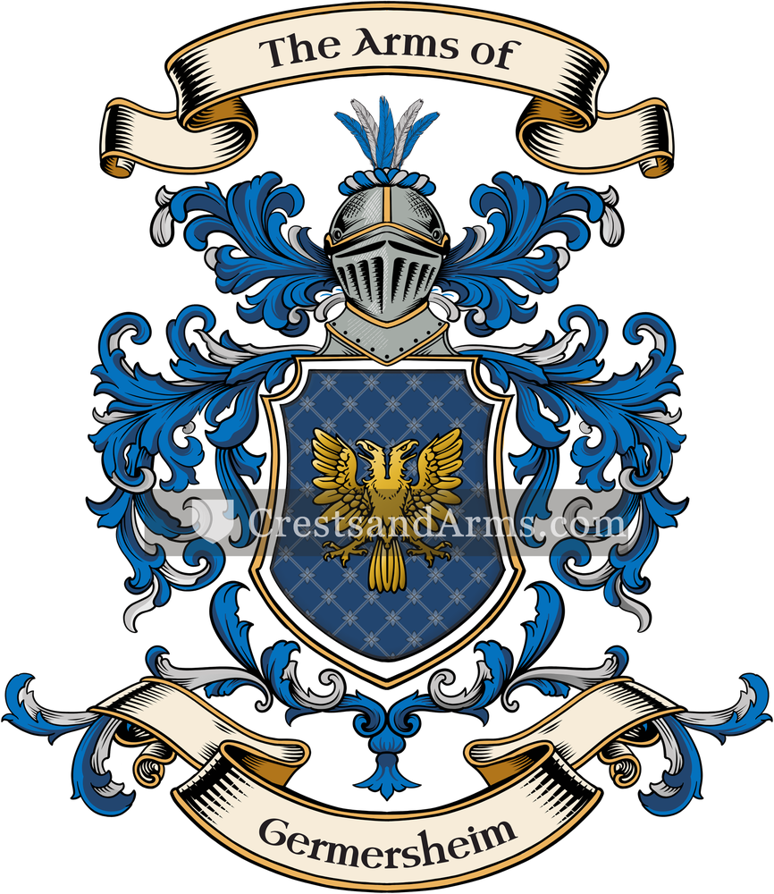 The Germersheim coat of arms, drawn from the recorded blazon