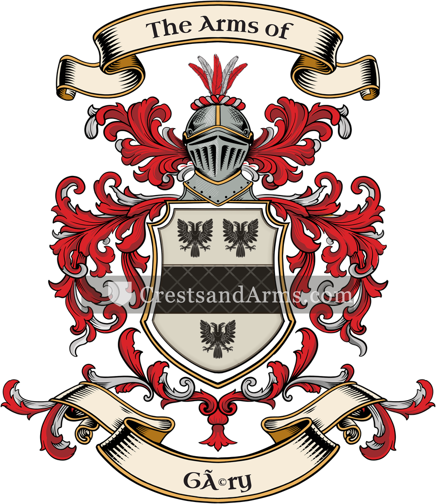 The Géry coat of arms, drawn from the recorded blazon