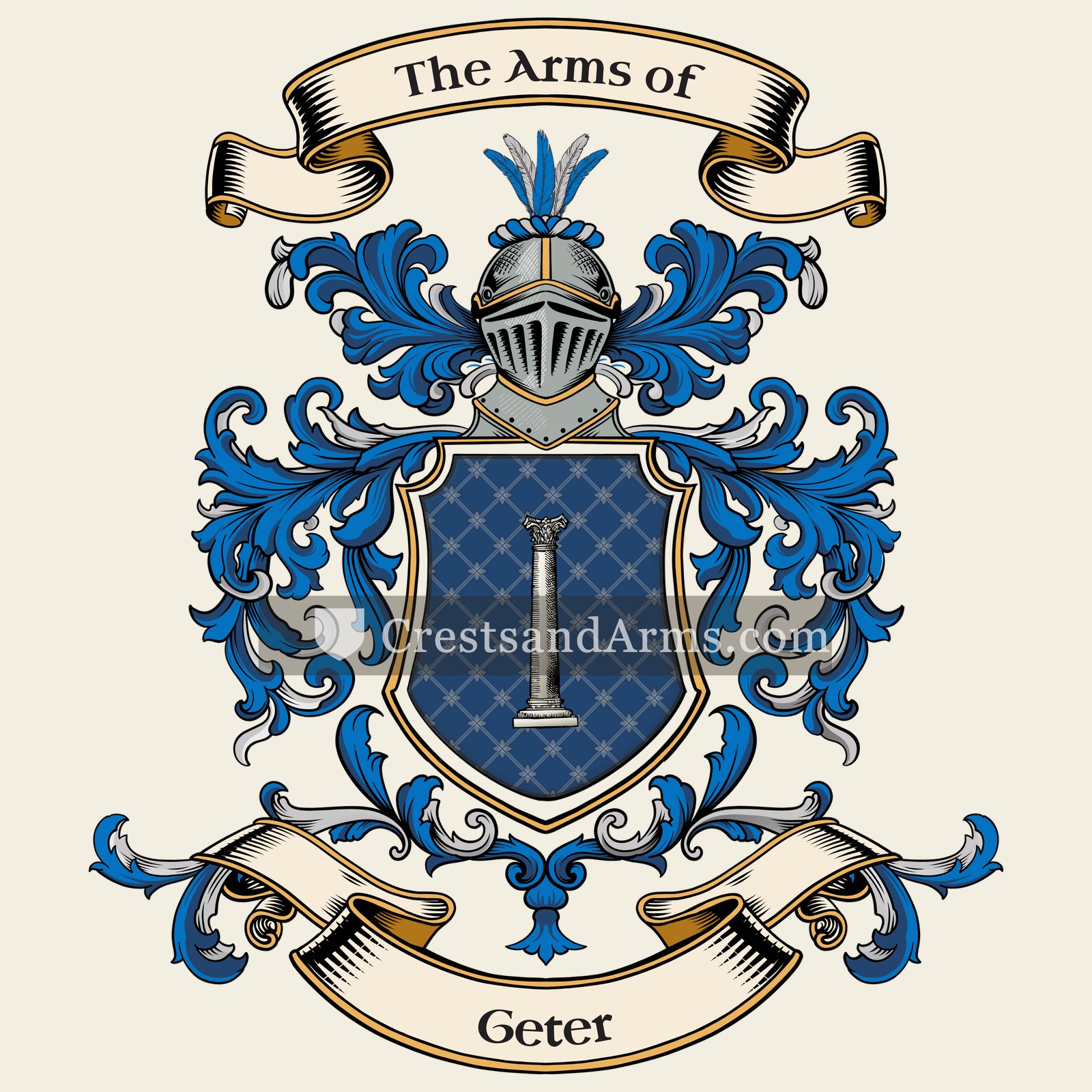 The Geter coat of arms