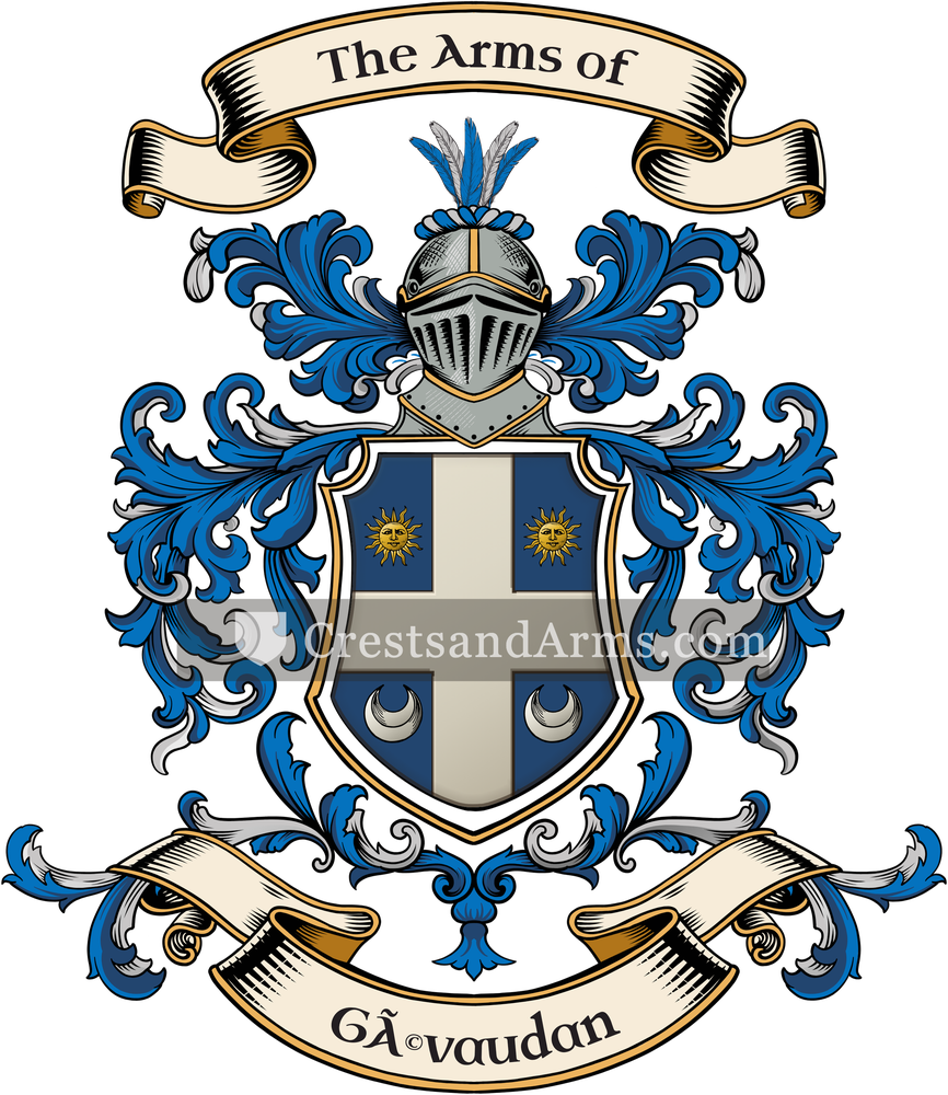 The Gévaudan coat of arms, drawn from the recorded blazon