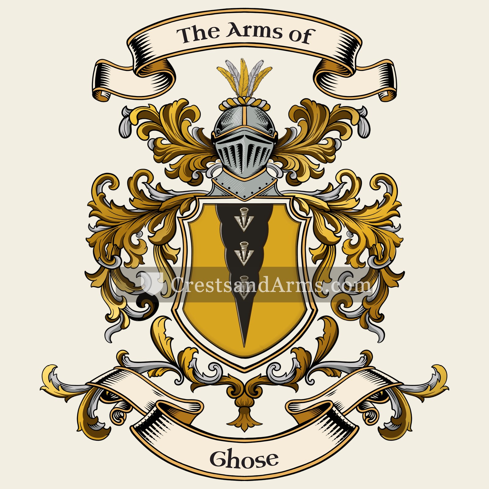 The Ghose coat of arms