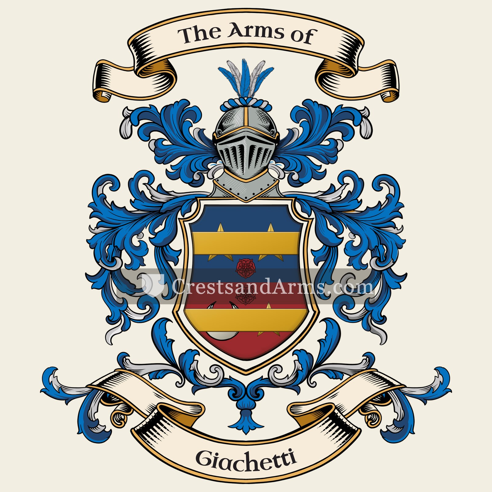 The Giachetti coat of arms