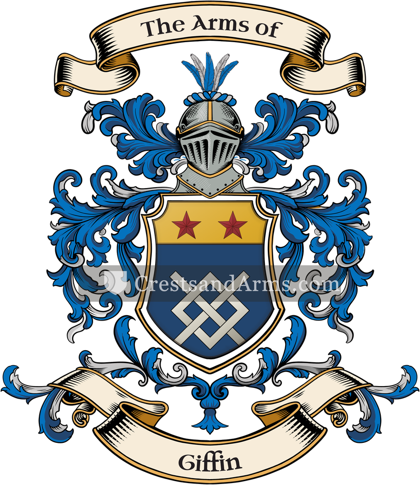 The Giffin coat of arms, drawn from the recorded blazon