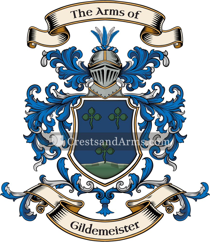 The Gildemeister coat of arms, drawn from the recorded blazon