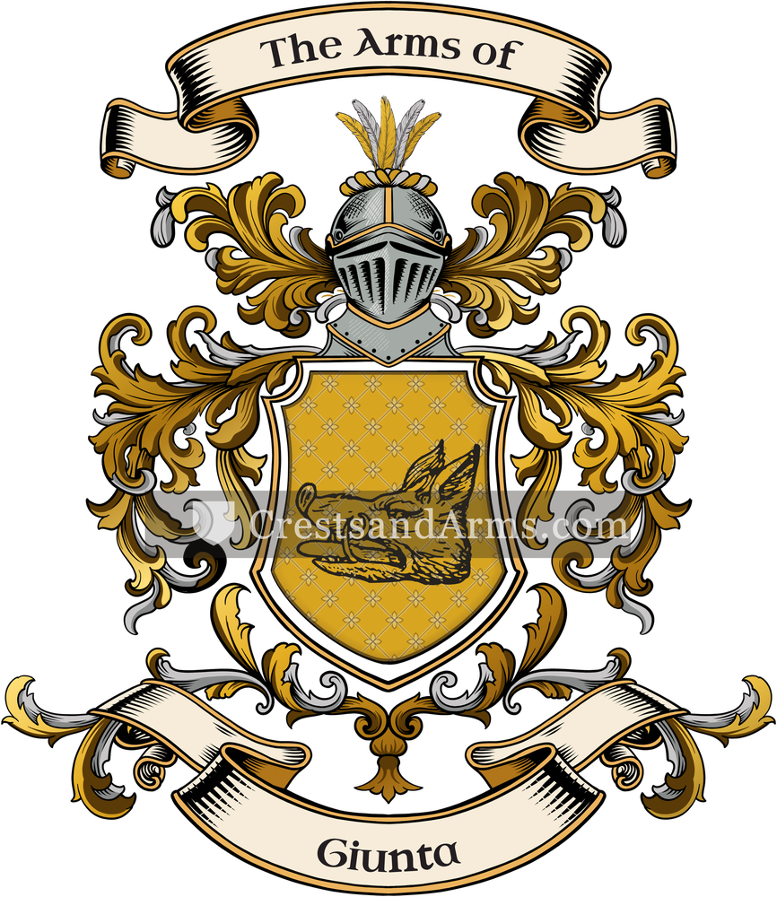 The Giunta coat of arms, drawn from the recorded blazon