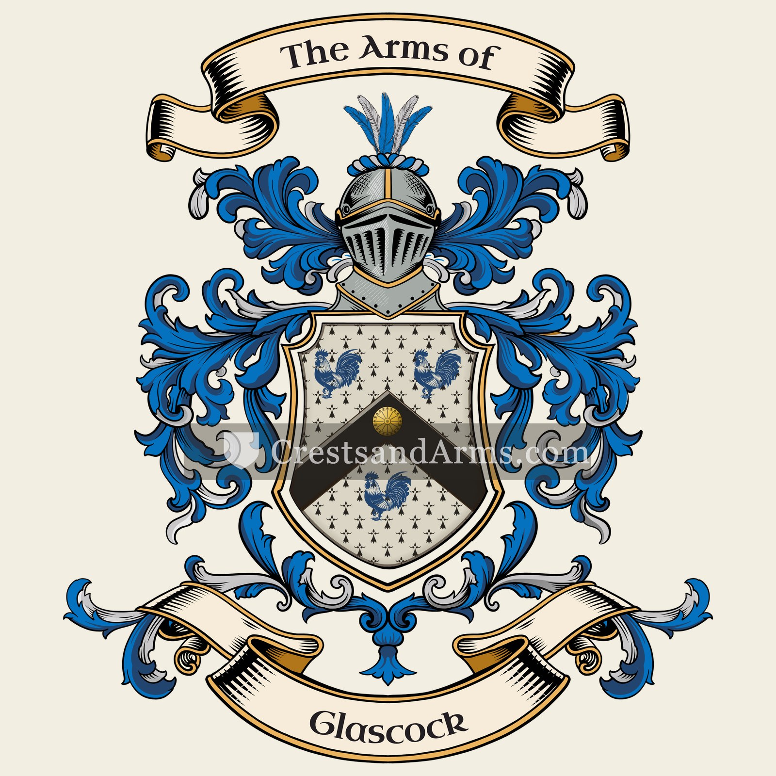 The Glascock coat of arms