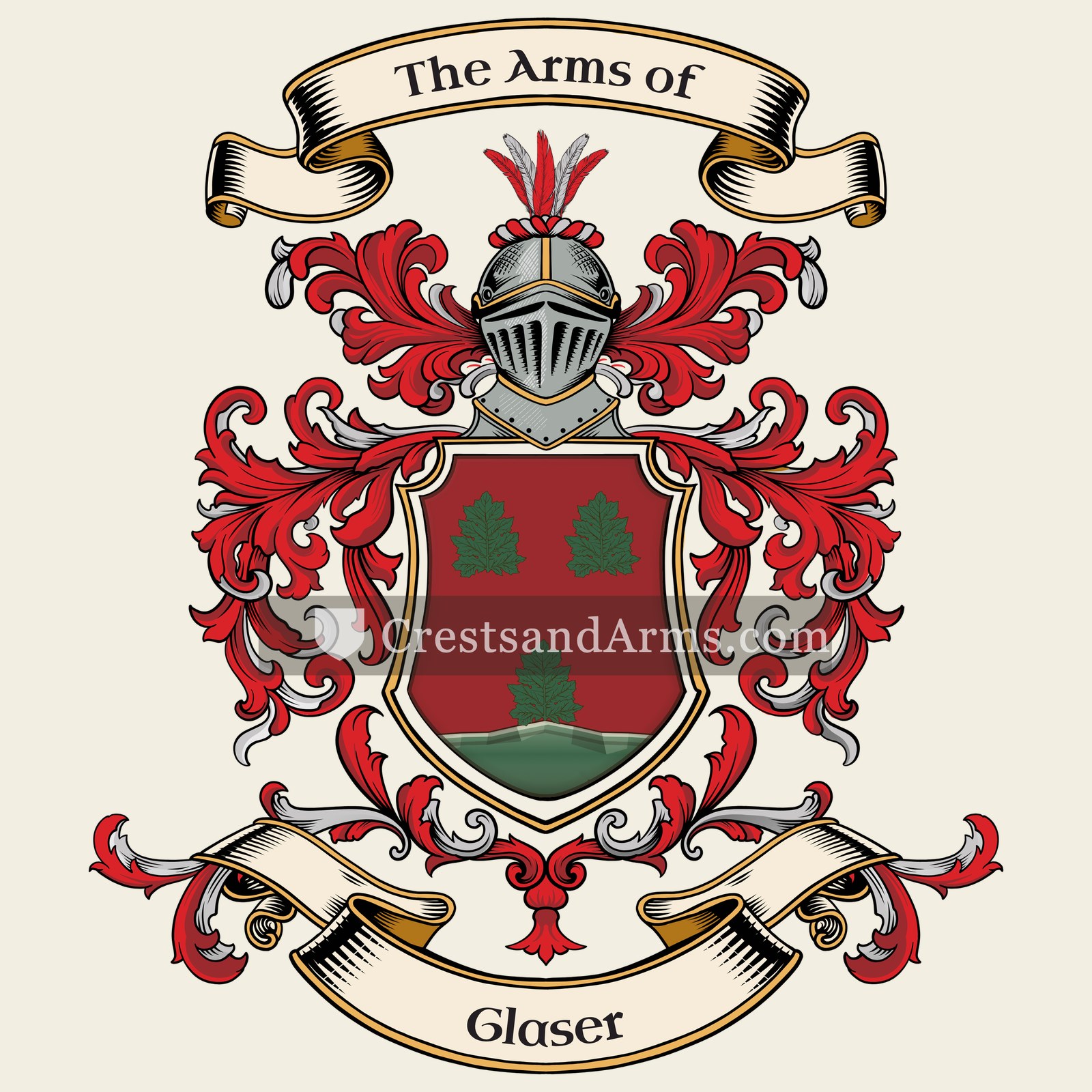 The Glaser coat of arms