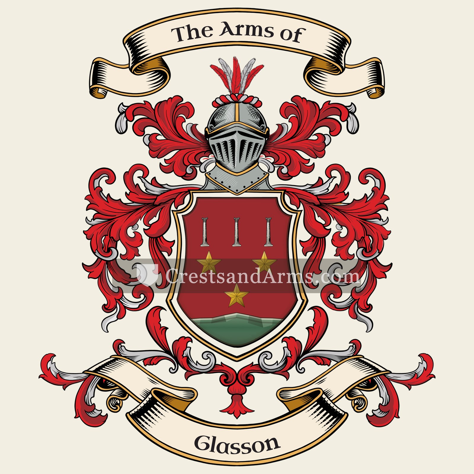 The Glasson coat of arms