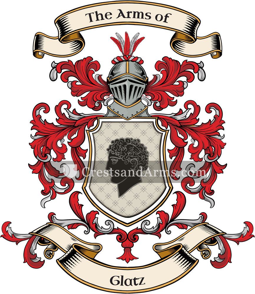 The Glatz coat of arms, drawn from the recorded blazon