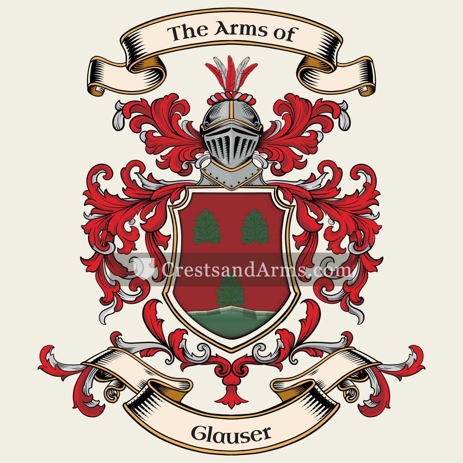 The Glauser coat of arms