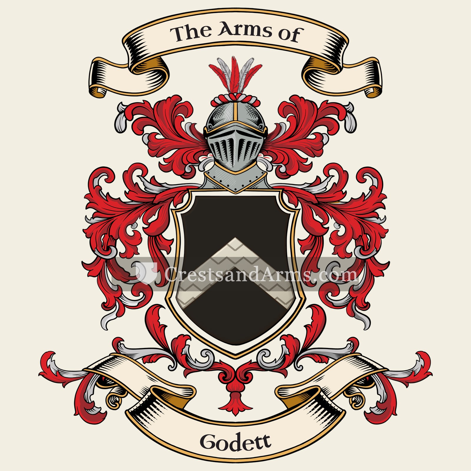 The Godett coat of arms