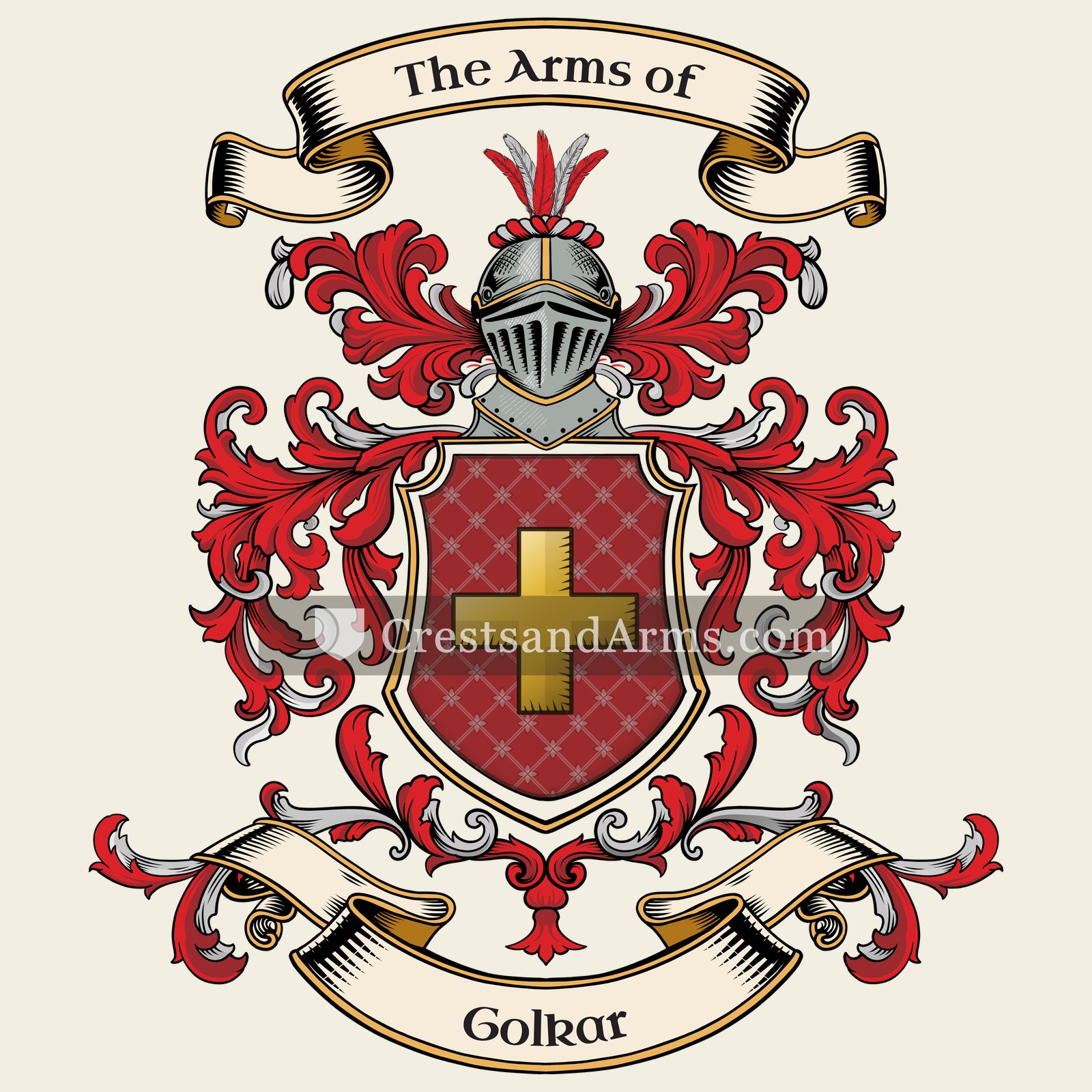The Golkar coat of arms, drawn from the recorded blazon