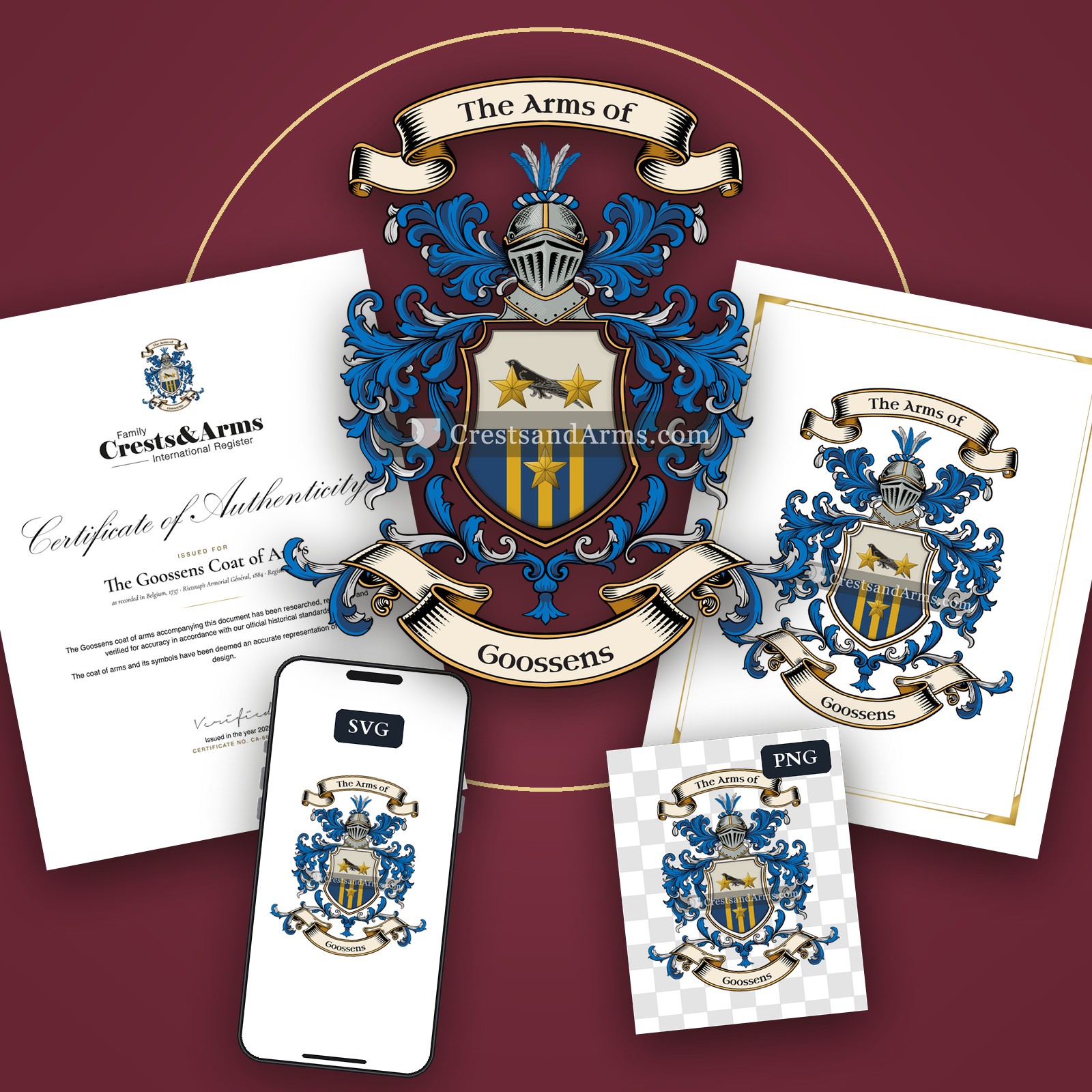 The Goossens coat of arms