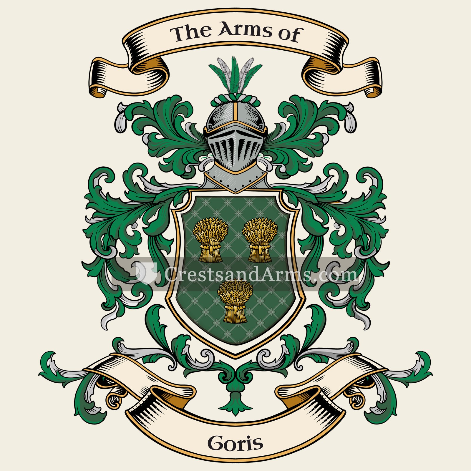 The Goris coat of arms, drawn from the recorded blazon