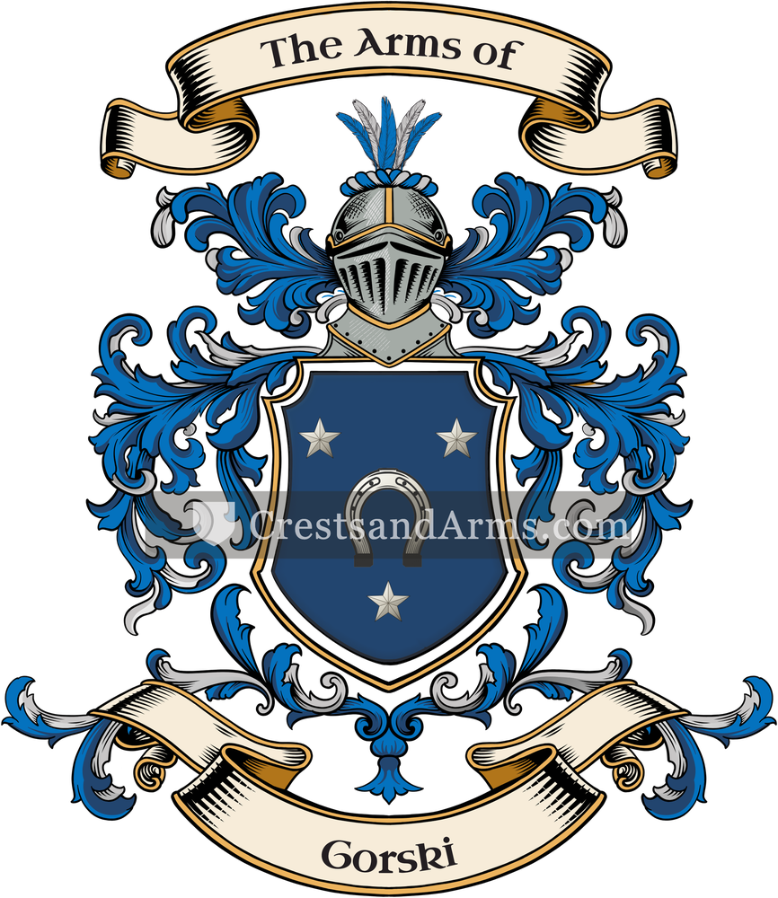 The Gorski coat of arms, drawn from the recorded blazon
