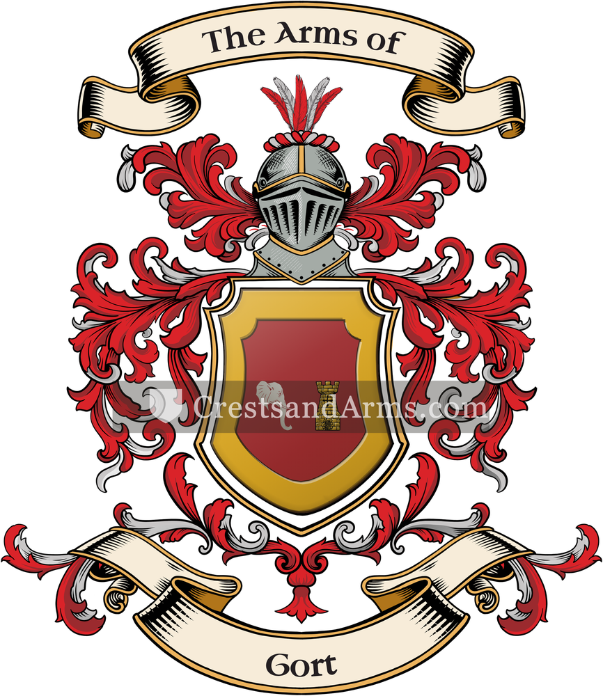 The Gort coat of arms, drawn from the recorded blazon