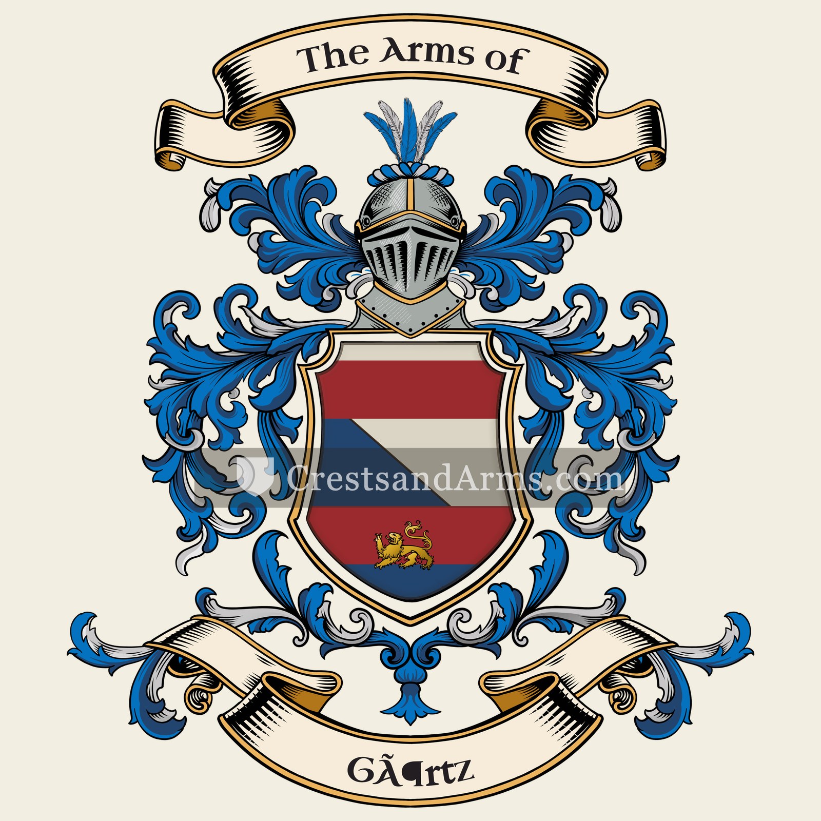 The Görtz coat of arms, drawn from the recorded blazon