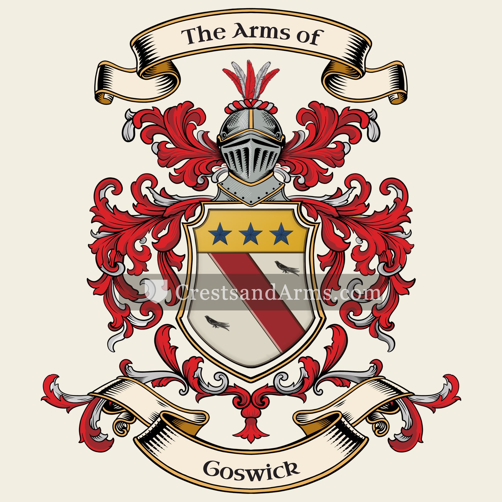 The Goswick coat of arms