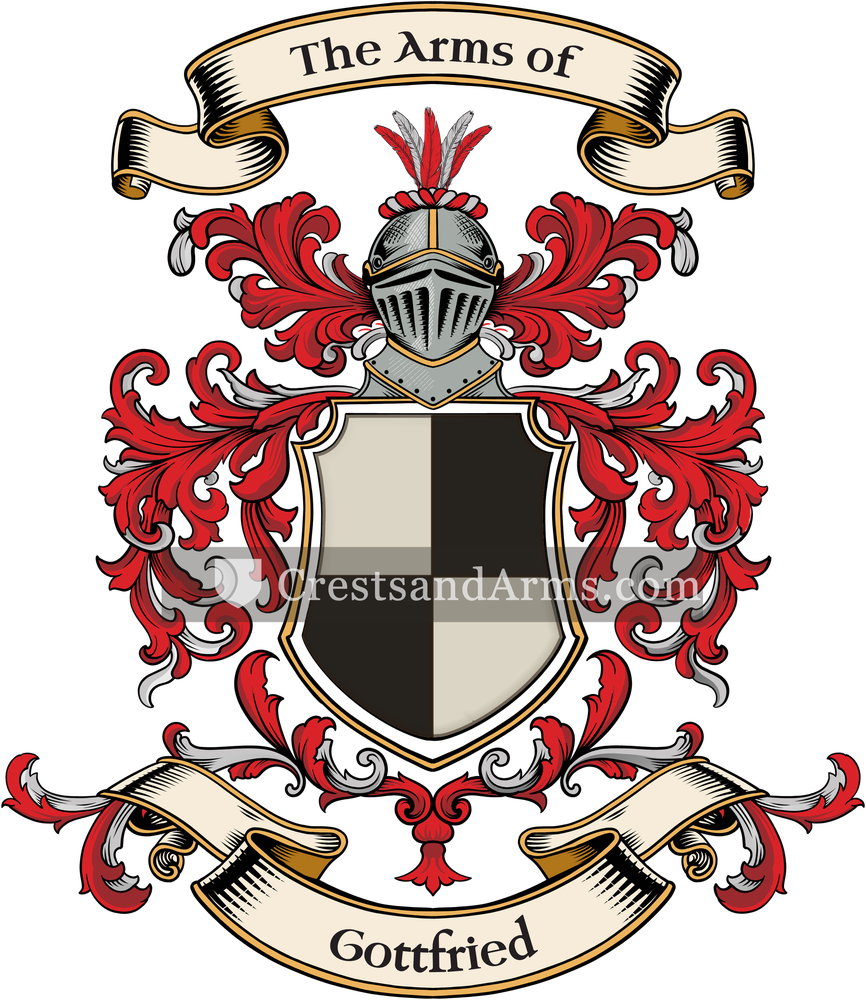 The Gottfried coat of arms, drawn from the recorded blazon