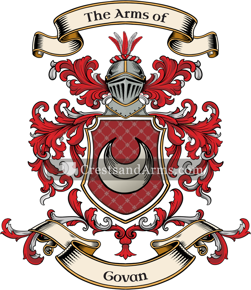 The Govan coat of arms, drawn from the recorded blazon