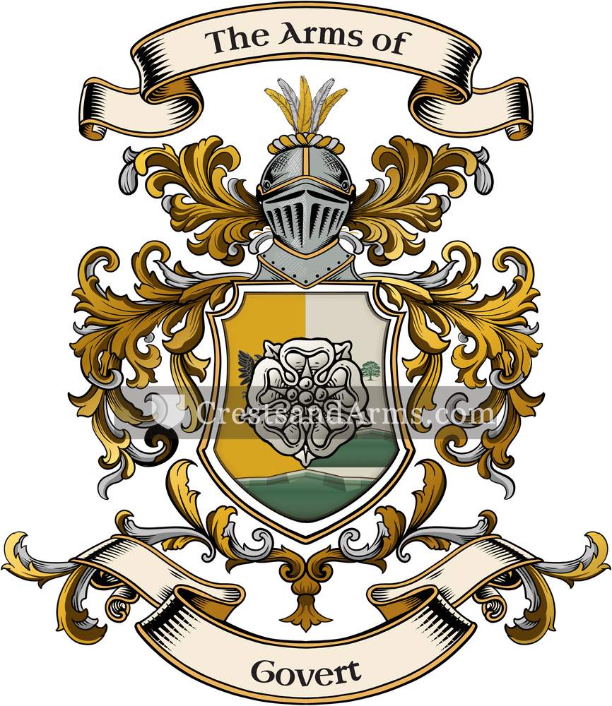 The Govert coat of arms, drawn from the recorded blazon