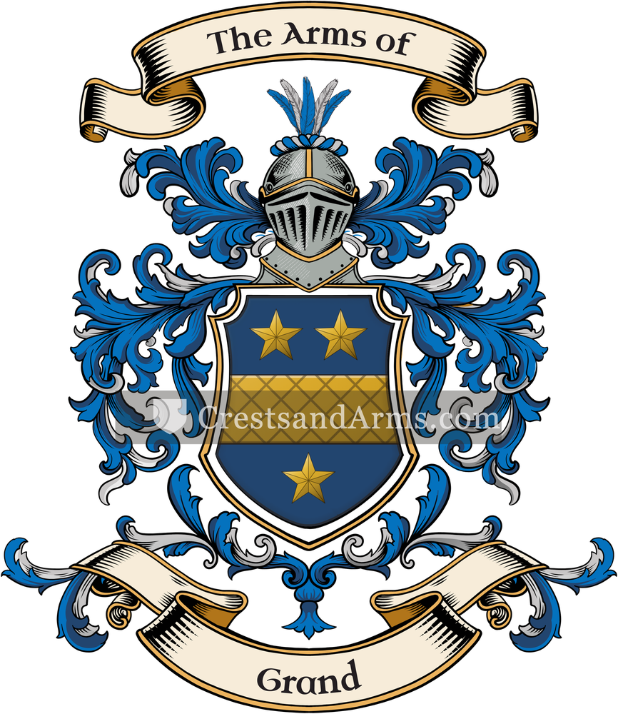 The Grand coat of arms, drawn from the recorded blazon