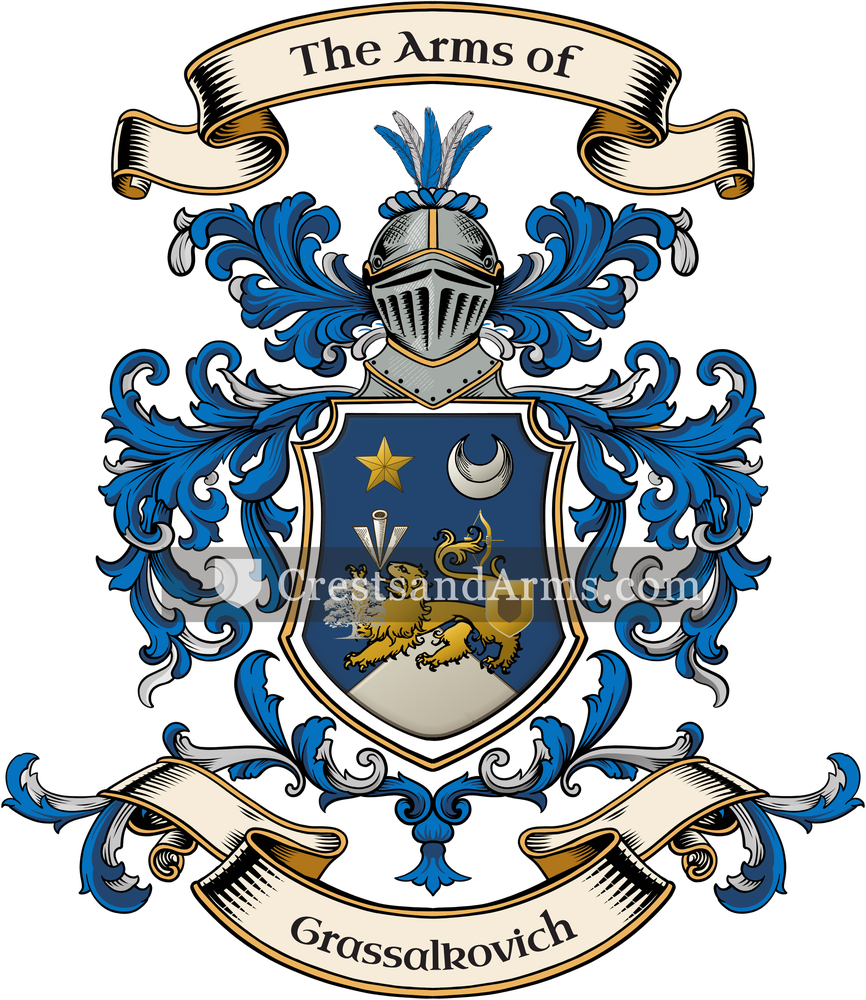 The Grassalkovich coat of arms, drawn from the recorded blazon