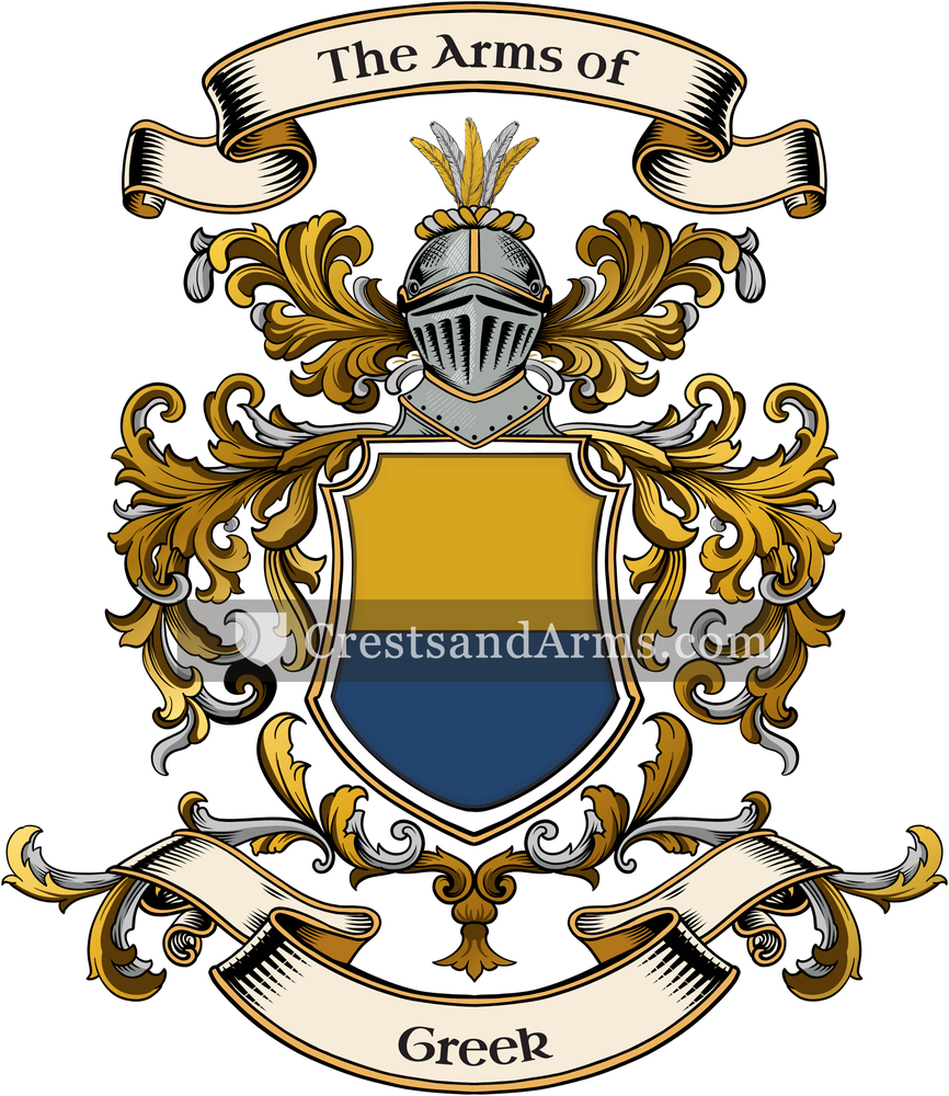 The Greek coat of arms, drawn from the recorded blazon