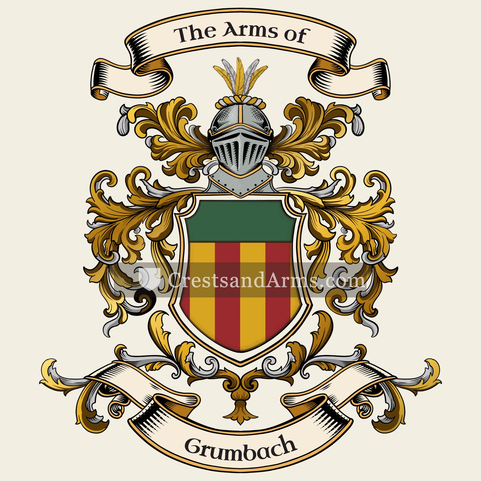 The Grumbach coat of arms, drawn from the recorded blazon