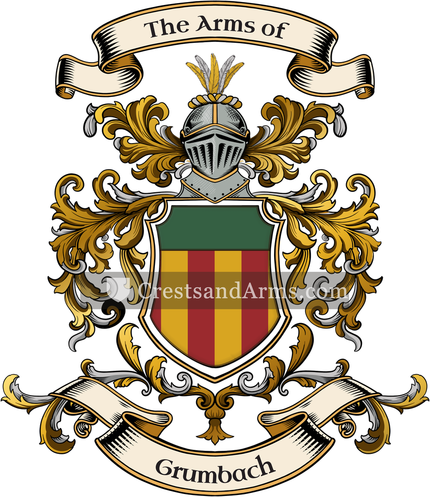 The Grumbach coat of arms, drawn from the recorded blazon