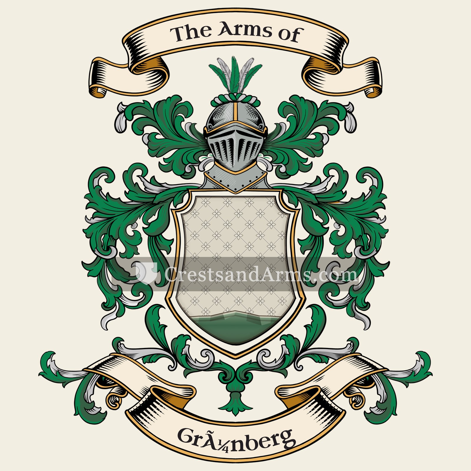 The Grünberg coat of arms, drawn from the recorded blazon