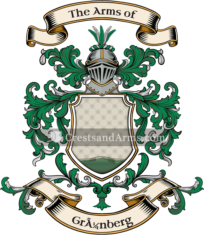 The Grünberg coat of arms, drawn from the recorded blazon