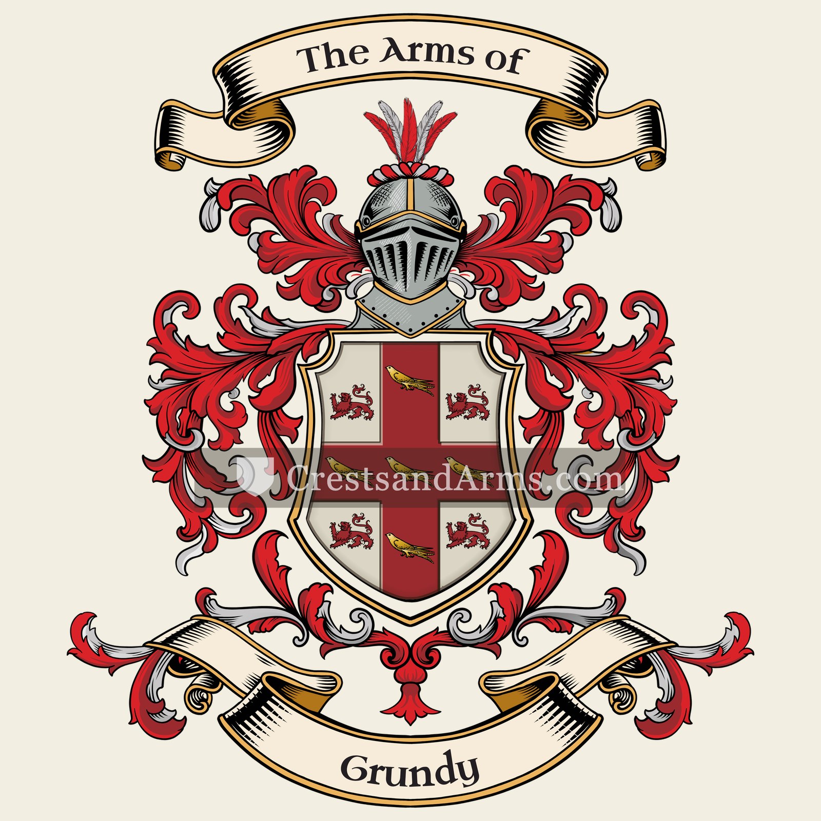 The Grundy coat of arms