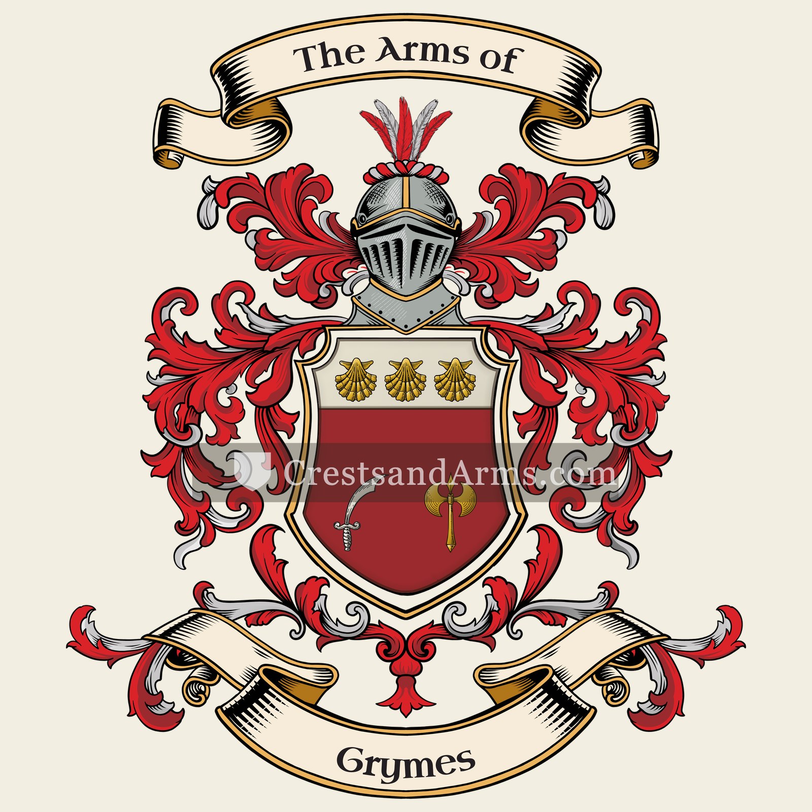 The Grymes coat of arms