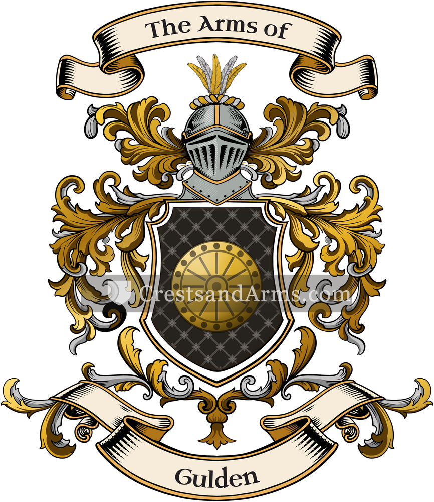 The Gulden coat of arms, drawn from the recorded blazon