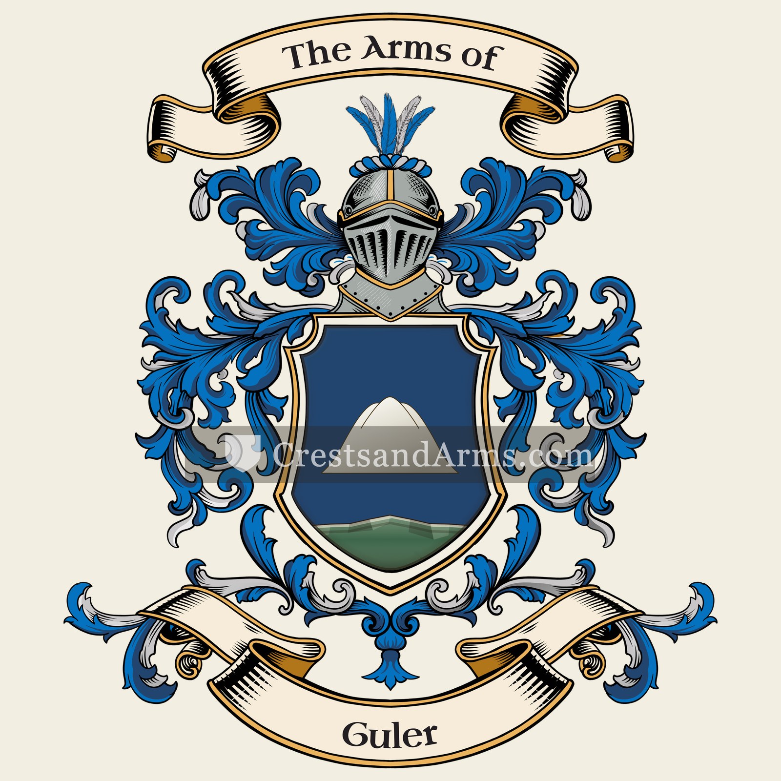 The Guler coat of arms, drawn from the recorded blazon