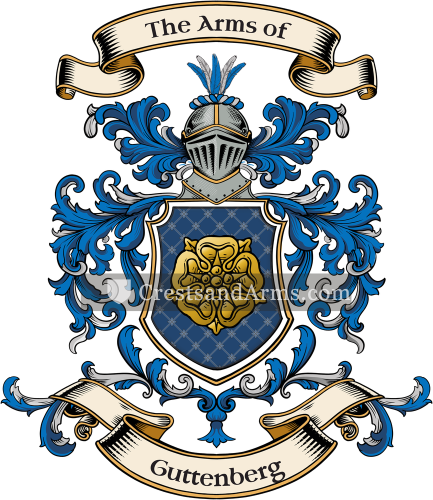The Guttenberg coat of arms, drawn from the recorded blazon